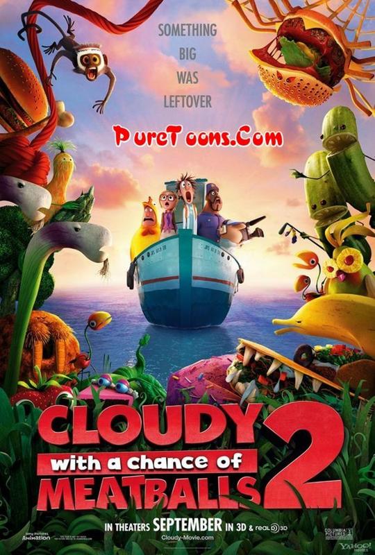 Cloudy with a Chance of Meatballs 2 (2013) in Hindi Dubbed Full Movie Free Download Mp4 & 3Gp